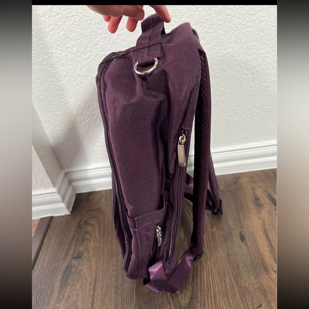 Diaper Bag Backpack Multifunction Travel Backpack Purple - Picture 3 of 15